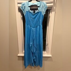 light blue Disney Cinderella costume dress with a velvet bodice and organza